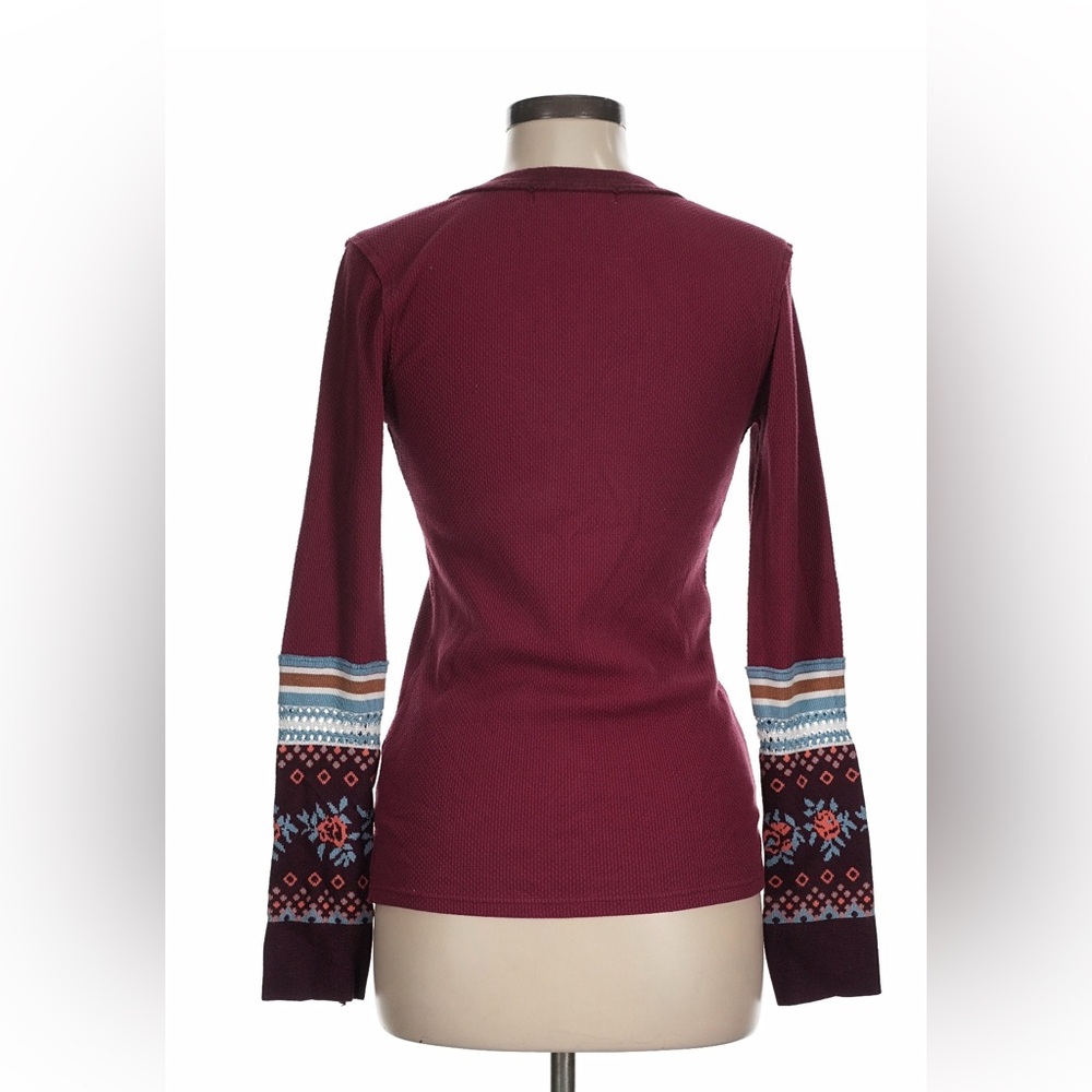 Free People ❤️ We The Free Knit Cuff Sleeve Thermal Layering Top - Picture 2 of 4